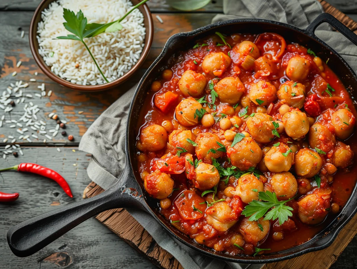 Boulettes de pois chiches et boulgour épicé