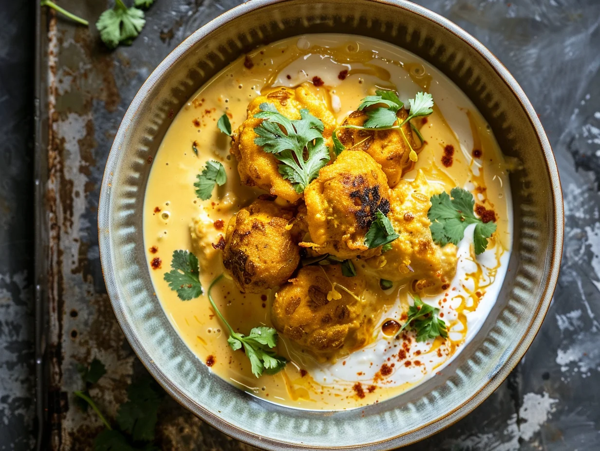 Kadhi pakora au yaourt