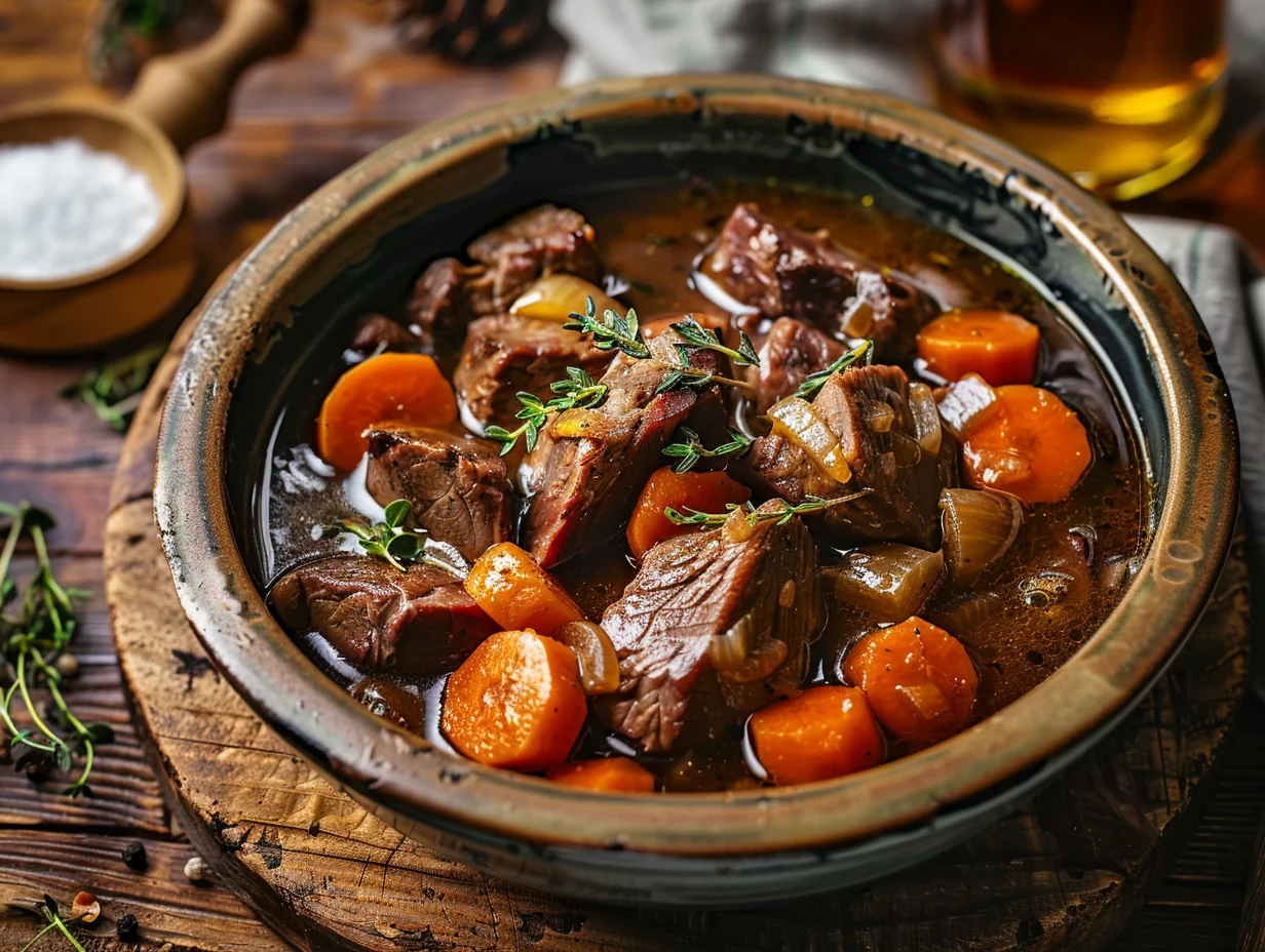 Ragoût d’agneau à la bière blonde