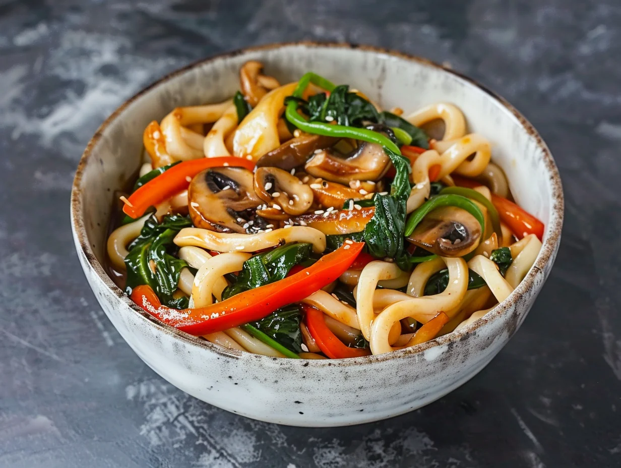 Udon sautés aux légumes