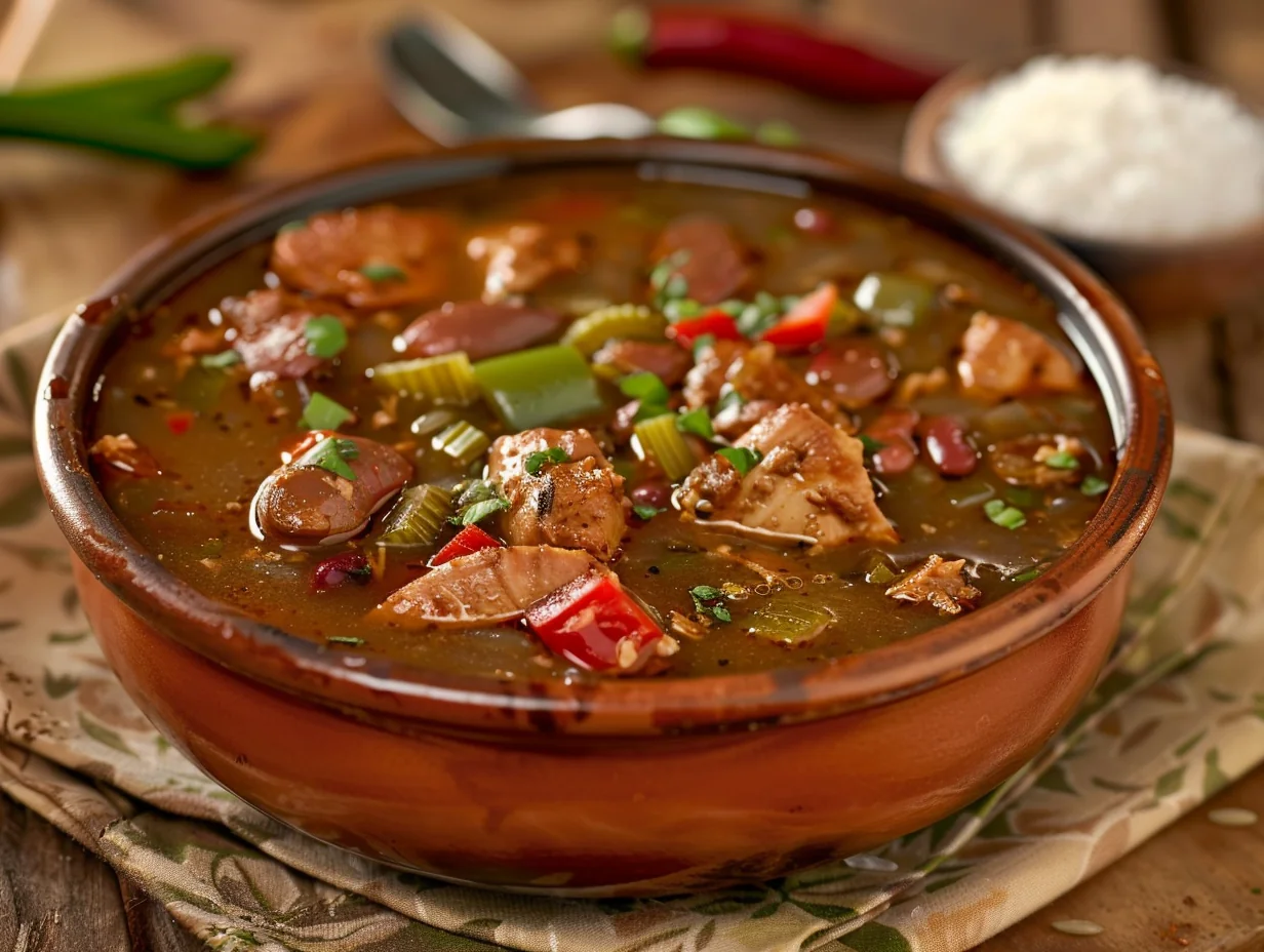 Gumbo poulet andouille