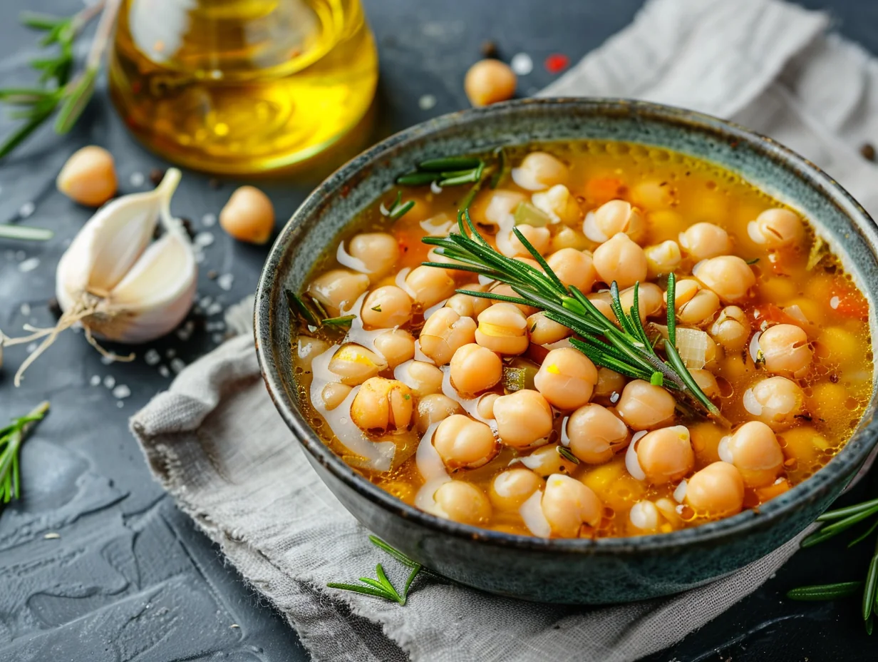 Zuppa di ceci au romarin