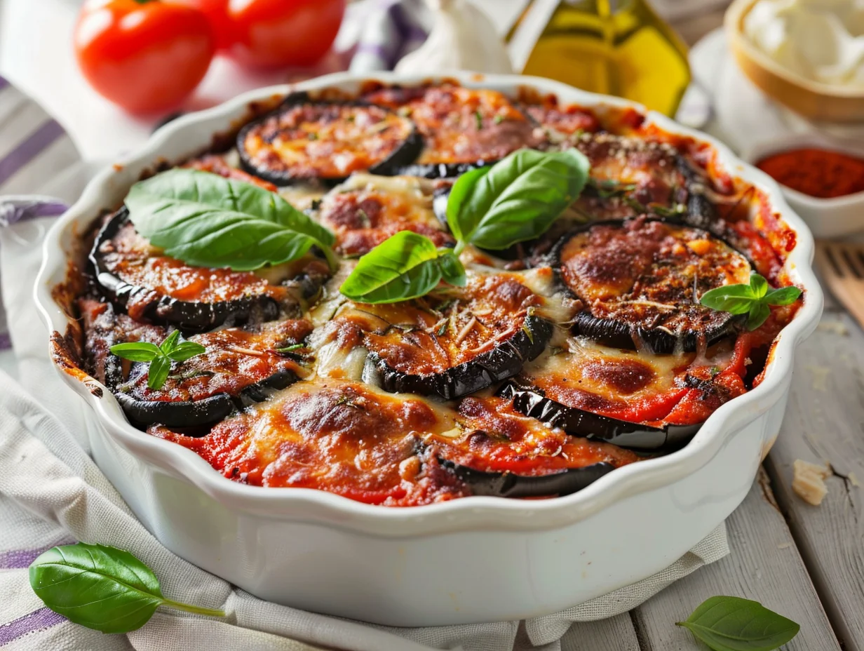 Aubergines à la parmigiana