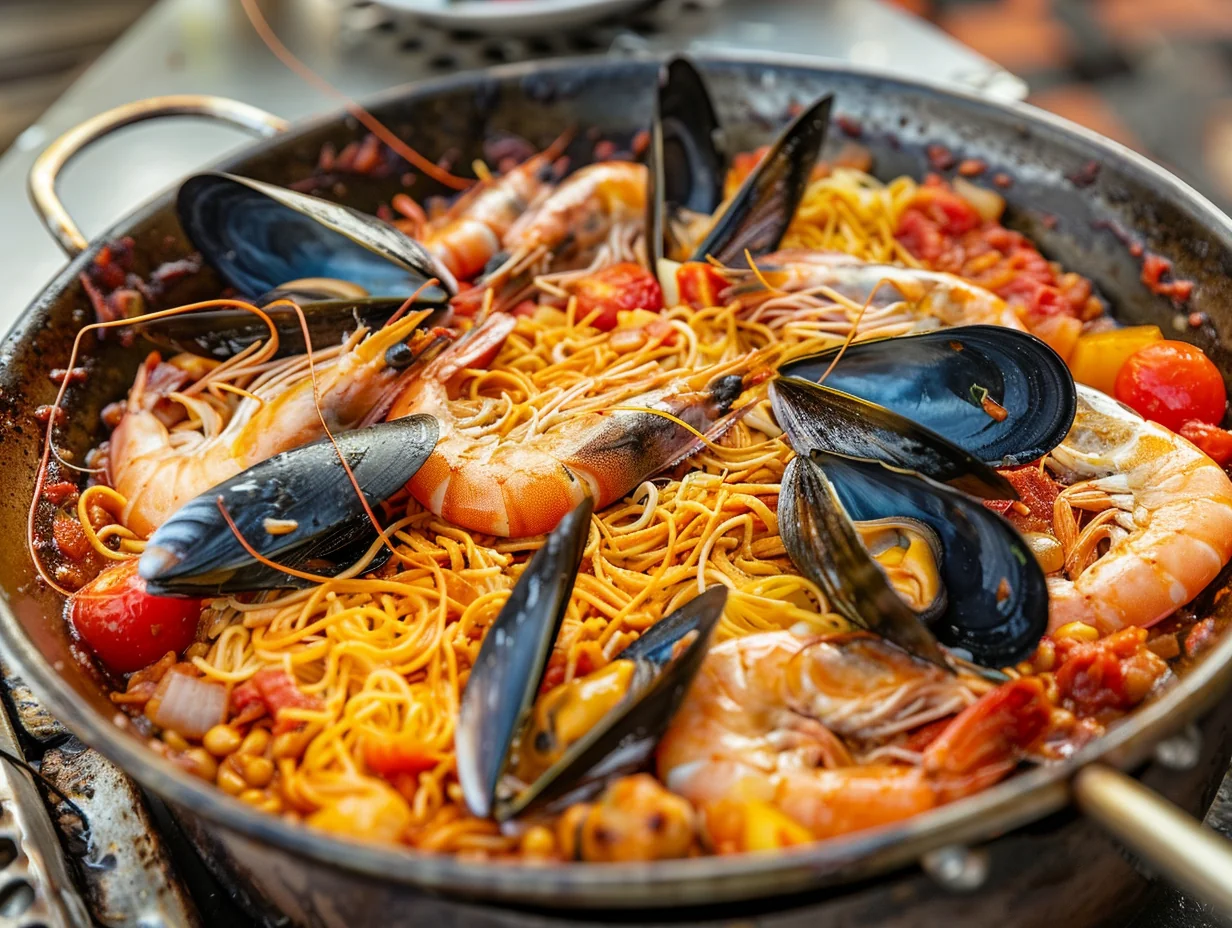 Fideuà aux fruits de mer