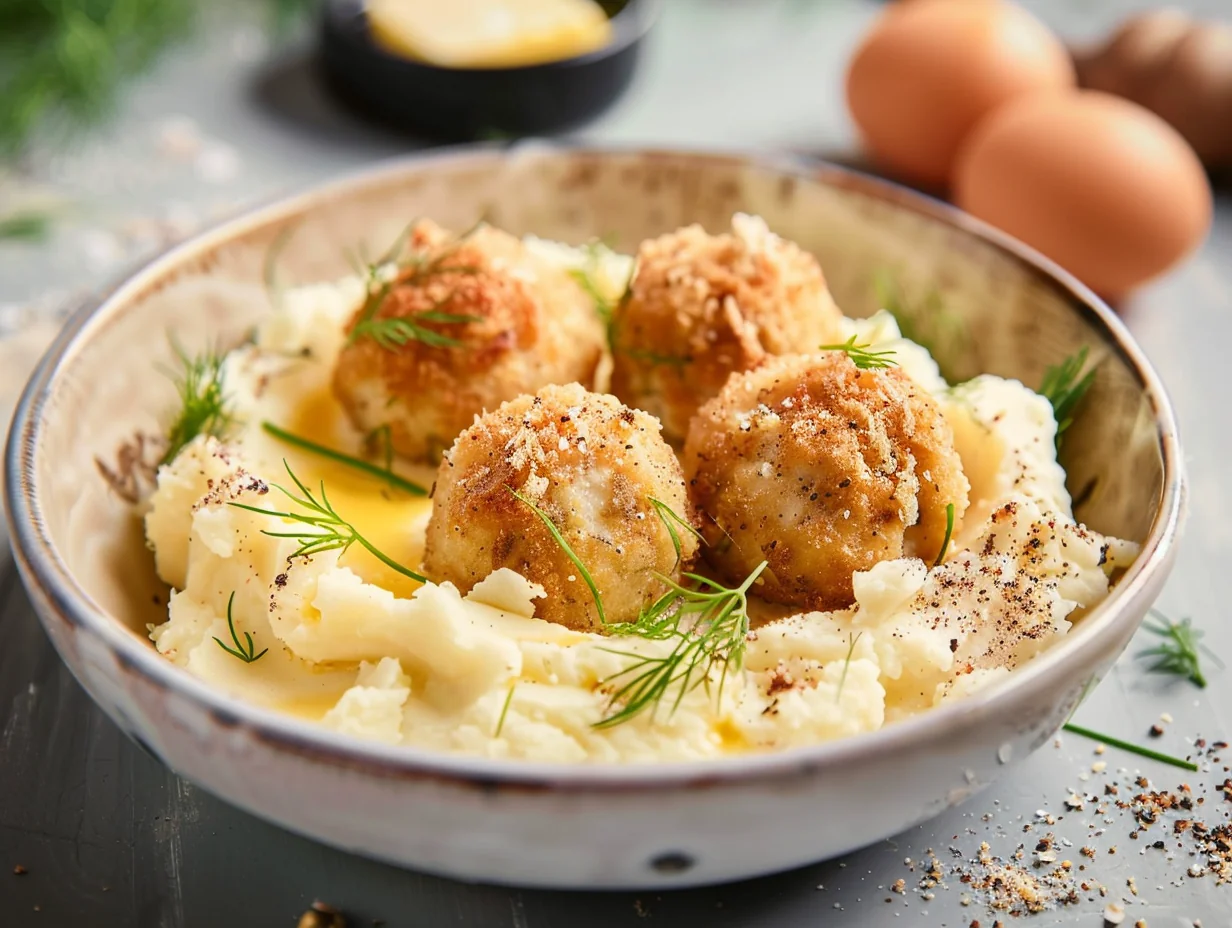 Boulettes de poisson nordiques et purée