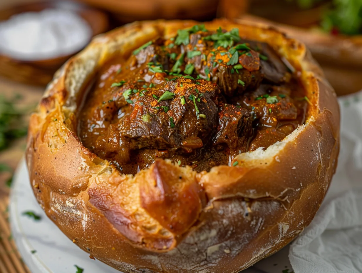 Bunny chow au bœuf