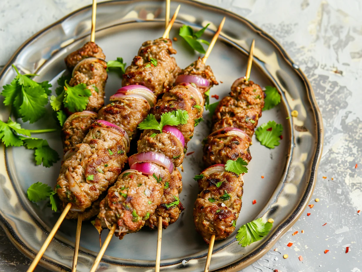 Seekh kebab d’agneau