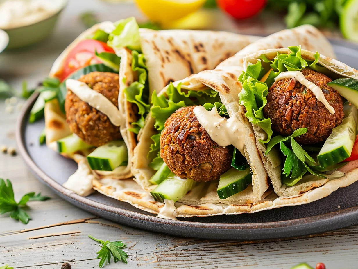 Wrap falafel et tahini