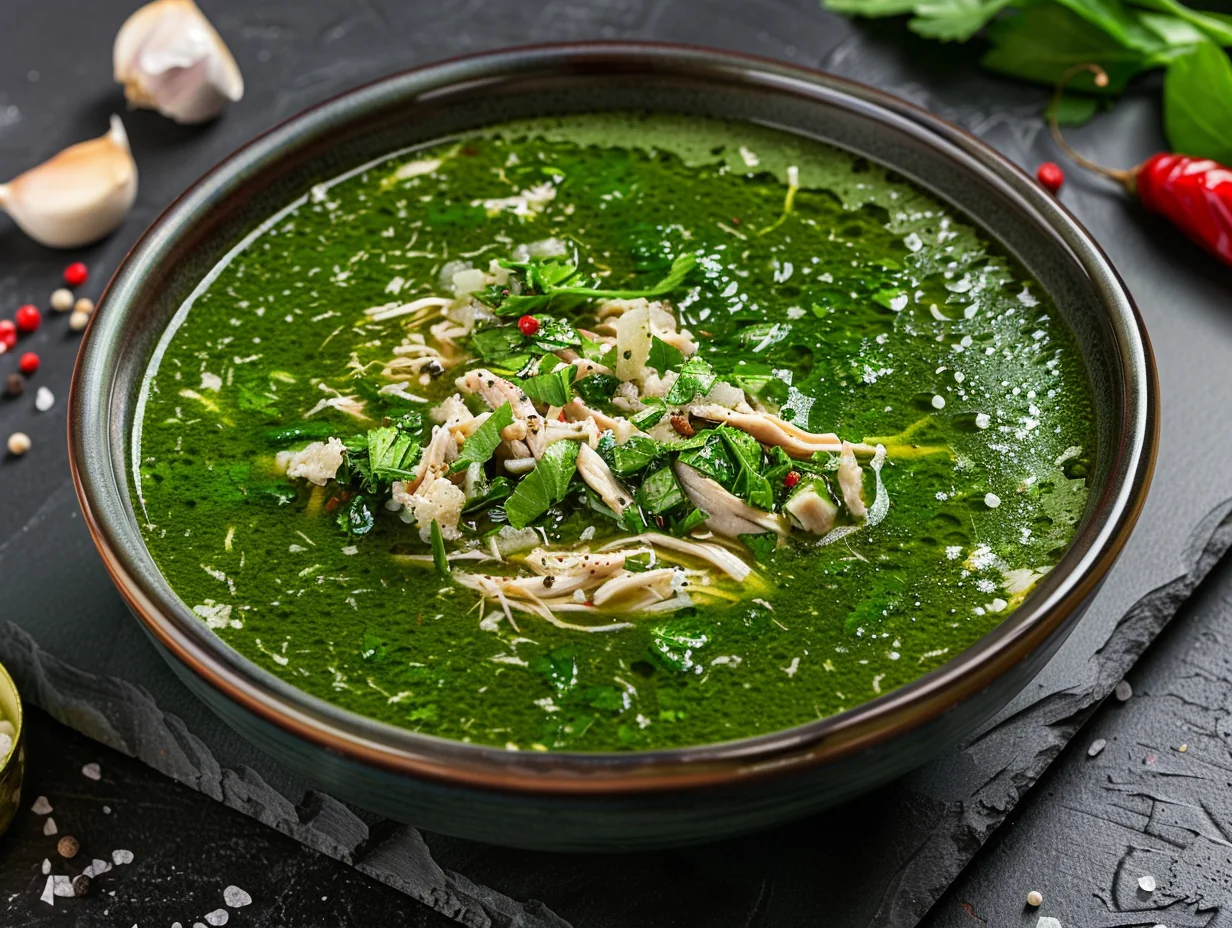 Molokhia égyptienne au poulet