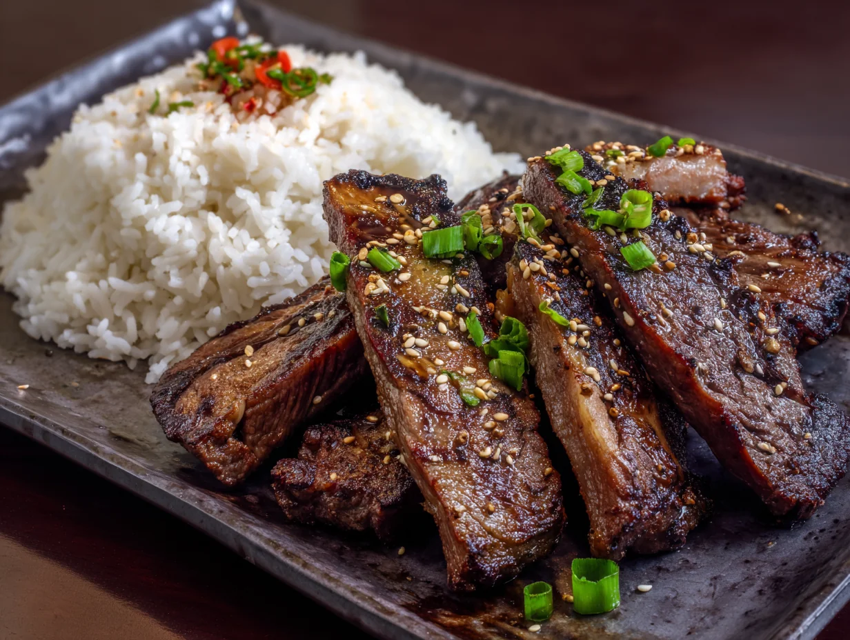 Galbi (travers de bœuf grillés)