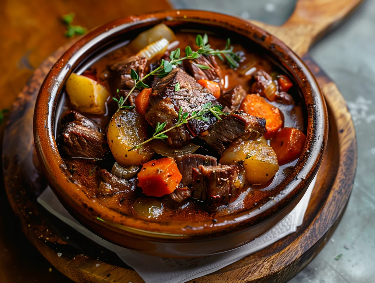 Ragoût au bœuf à la Guinness