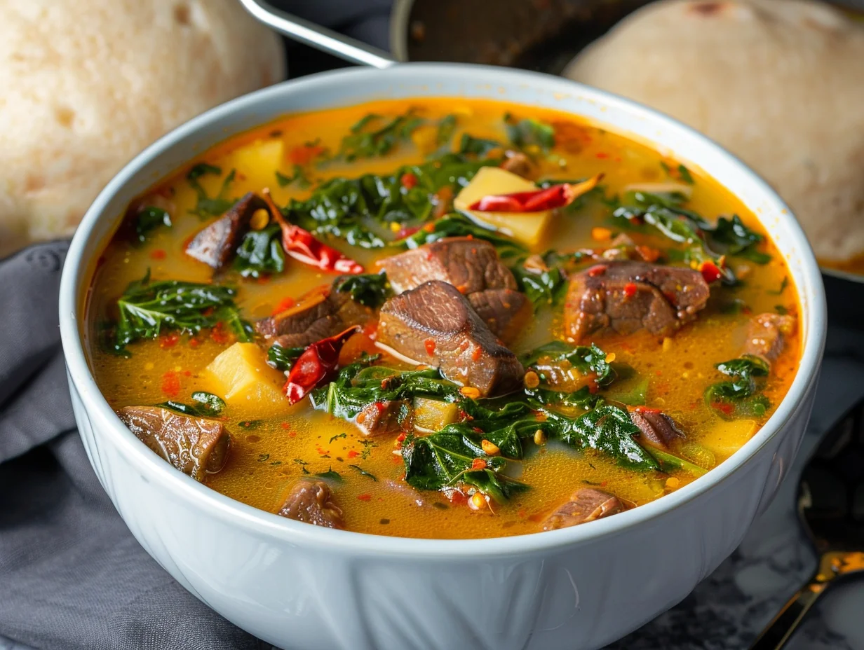 Ogbono soup et fufu