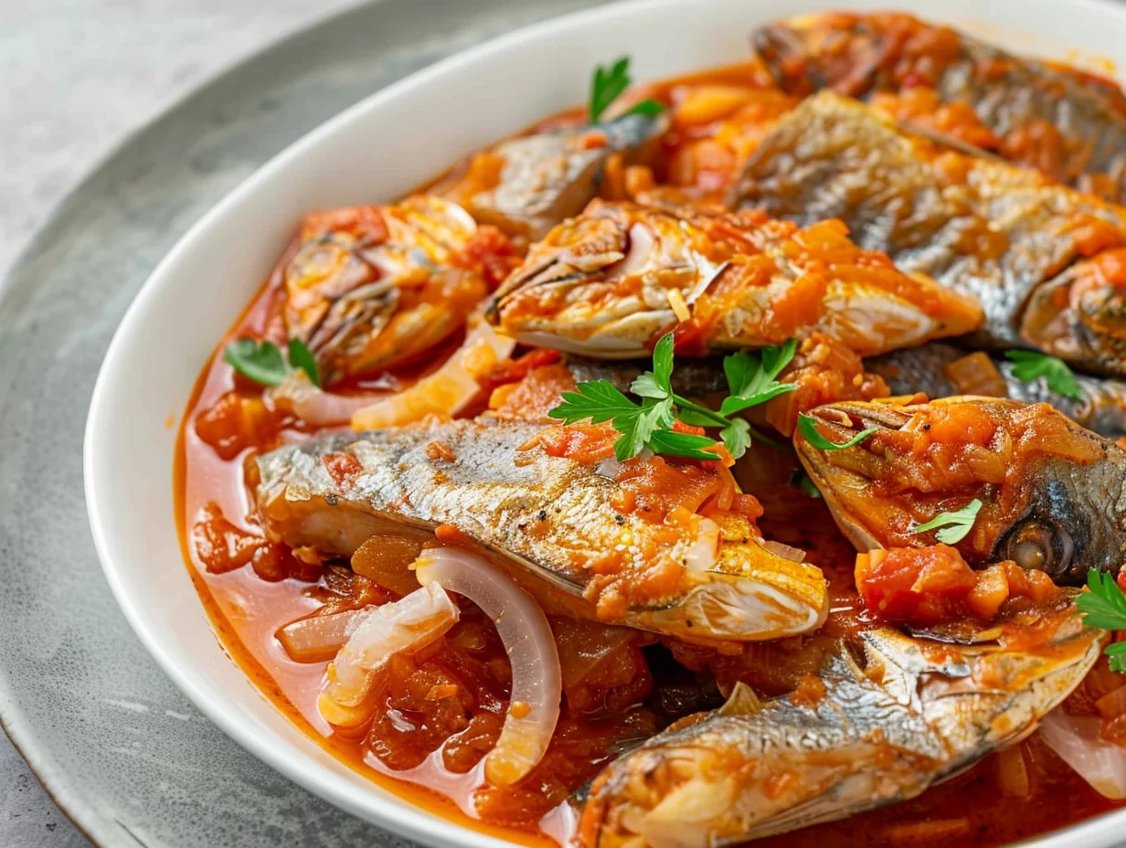 Kapenta en sauce tomate